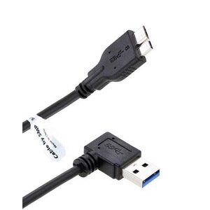 OneOne 0,20m Haakse Micro USB 3.0 kabel geschikt voor externe harde schijf/portable harde schijf van Lenovo