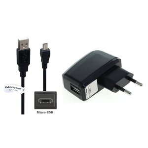 OneOne 2.0A lader + 0,3m USB A kabel met micro connector geschikt voor AGM