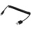 OneOne 0,7m Spiraal USB A kabel met Mini connector geschikt voor Dell