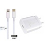 25 Watt snellader met USB C aansluiting + 2,0m USB C kabel met Lightning connector voor Apple iPhone, iPad en iPod