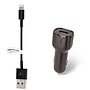 2.1A Autolader + 0,2m kabel met Lightning connector geschikt voor Apple iPhone, iPad, iPod en Accessoires
