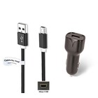2.1A Autolader + 0,25m Mini USB kabel geschikt voor onder andere Garmin, Medion, Mio, Texas Instruments, TomTom