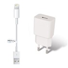 2A lader + 0,2m kabel met Lightning connector geschikt voor Apple