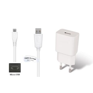 2A lader + 0,9m Micro USB kabel