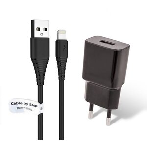 2A lader + 1,0m kabel met Lightning connector geschikt voor Apple iPhone, iPad, iPod en Accessoires
