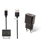 2A lader + 3,0m Micro USB kabel