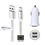2A autolader met 2 poorten + 2,0m Mini USB kabel geschikt voor onder andere Garmin, Medion, Mio, Texas Instruments, TomTom