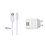 2.1A lader met 2 poorten + 1,0m kabel met Lightning connector geschikt voor Apple iPhone, iPad, iPod en Accessoires