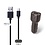 2.1A Autolader + 0,50m USB C kabel