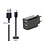 2.1A lader met 2 poorten + 0,25m USB C kabel