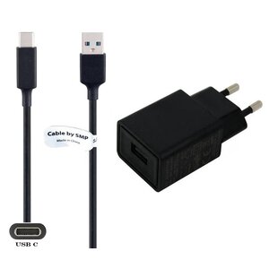 2A lader + 1,2m USB C kabel