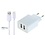Oplader met 2 poorten + 3,0m USB kabel met Lightning connector geschikt voor Apple iPhone, iPad, iPod en Accessoires