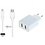 Oplader met 2 poorten + 1,0m USB C kabel