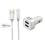 4.8A autolader met twee poorten + 1,0m kabel met Lightning connector geschikt voor Apple iPhone, iPad, iPod en Accessoires