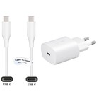 25 Watt snellader met USB C aansluiting + 0,2m USB CC kabel