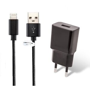 2A lader + 2,0m kabel met Lightning connector geschikt voor Apple iPhone, iPad, iPod en Accessoires