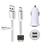 2A autolader met 2 poorten + 1,5m Mini USB kabel geschikt voor onder andere Garmin, Medion, Mio, Texas Instruments, TomTom
