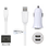 2A autolader met 2 poorten + 0,9m Micro USB kabel