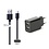 2.1A lader met 2 poorten + 0,25m USB C kabel