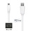 0,95m robuuste Micro USB kabel. Witte laadkabel.