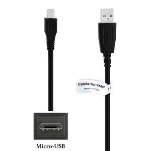 1,8m robuuste Micro USB kabel. Zwarte laadkabel.