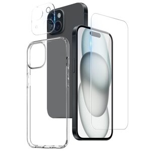 iPhone 15 Screenprotector, Hoesje & Camera Lens Protector