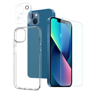 iPhone 13 Mini Screenprotector, Hoesje & Camera Lens Protector