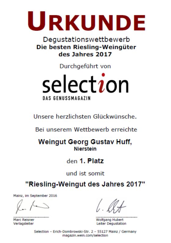 Weingut Georg Gustav Huff Riesling Pettenthal 2021