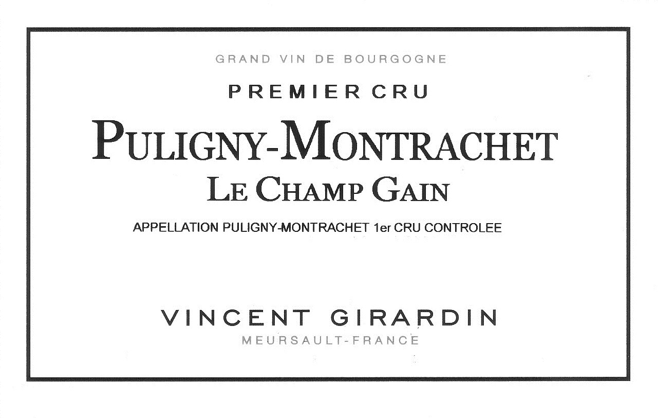 Vincent Girardin Puligny-Montrachet Premier Cru | Le Champ-Gain 202