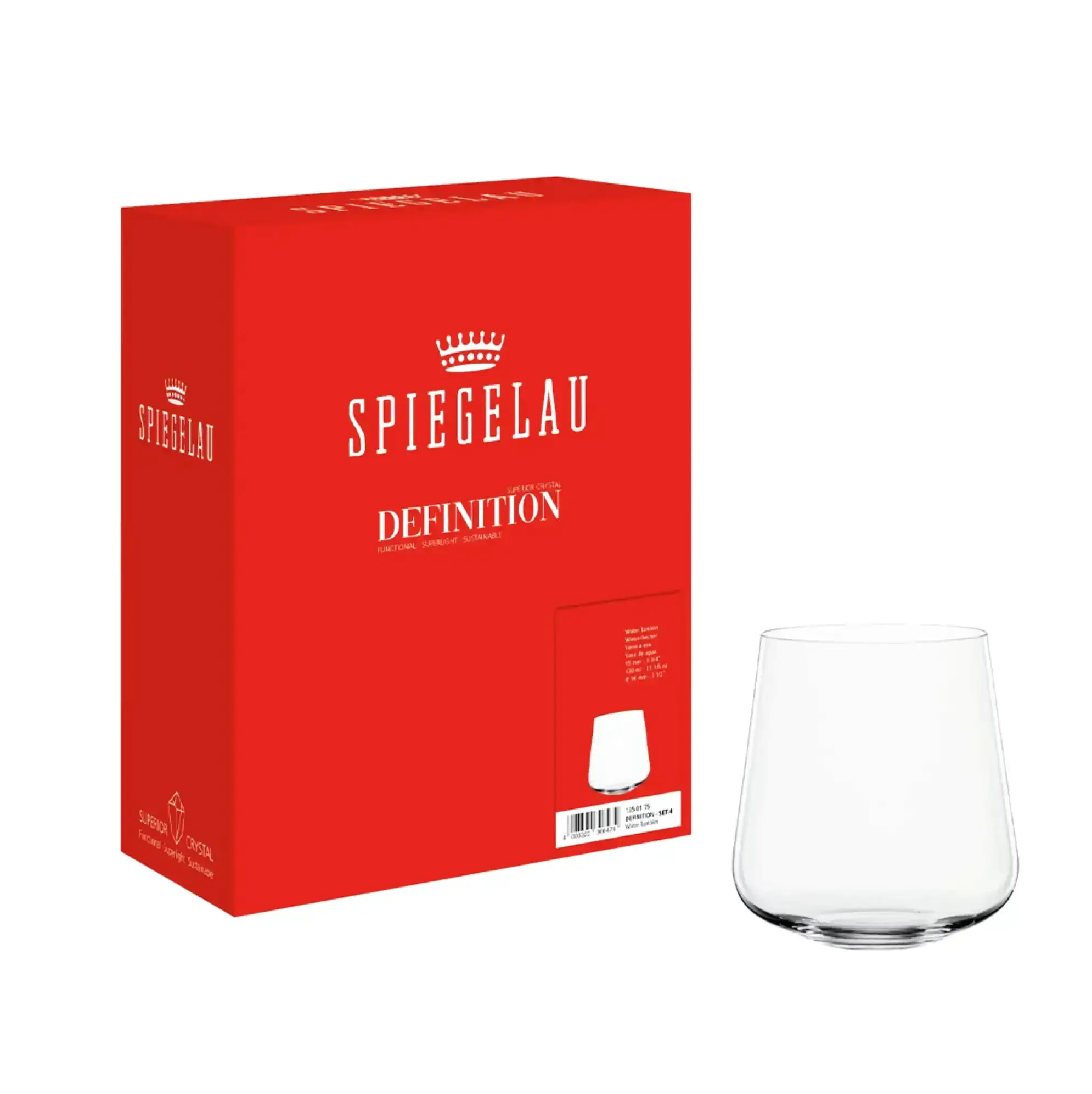 Spiegelau Spiegelau Definition Waterglazen | Set van 4