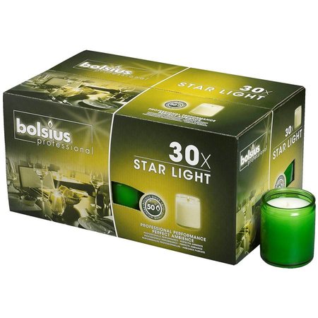 Bolsius Professional Star Light Lime, doos 30