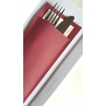 Bestecktaschen Ruby Ivory, 500 Stück