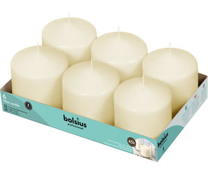 Bolsius ivoor rustieke dinerkaarsen 270/23 Soft Pearl