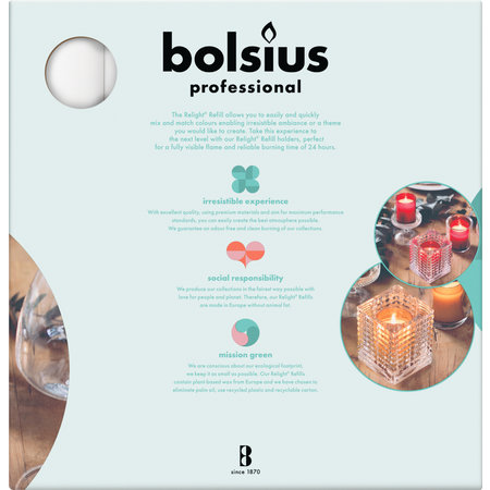 Bolsius Professional Refill ReLight Weiß (100 stück)