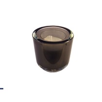 Theelicht Houder Donkergrijs Transparant