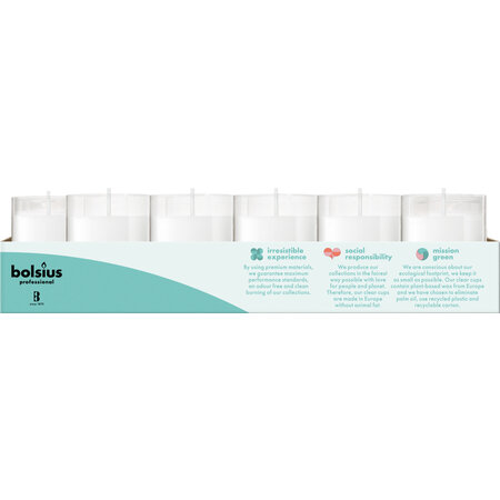 Bolsius Professional Clear Cup Plus, 200 Stück