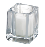 Bolsius Professional Clear Cup Plus houder "Square" Transparant