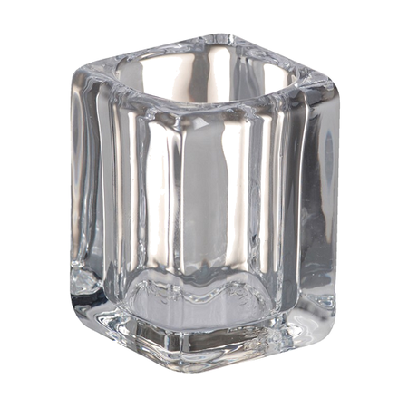 Bolsius Professional Clear Cup Plus Halter "Square" Transparent