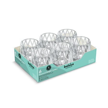 Bolsius Professional Relight Refill houder diamond
