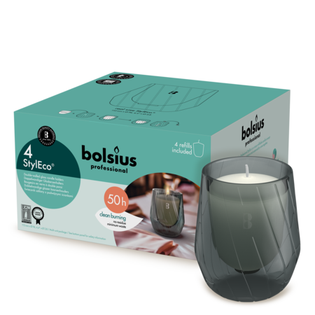 Bolsius Professional StylEco Halter Grau