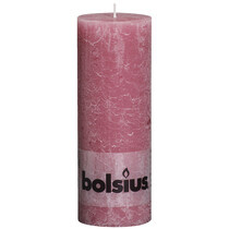 Rustieke Stompkaars 190/68 Oud Roze (6 stuks)