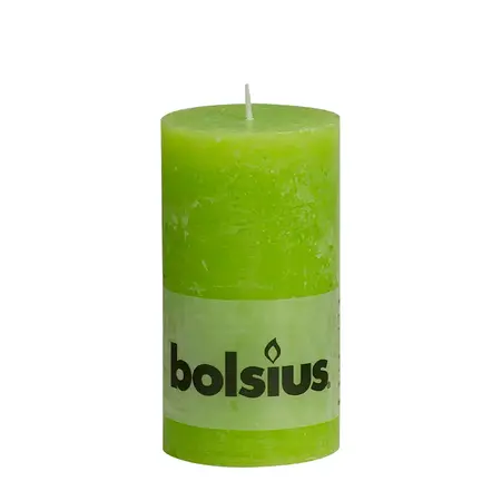 Bolsius Rustieke Stompkaars 130/68 Lemon (6 stuks)