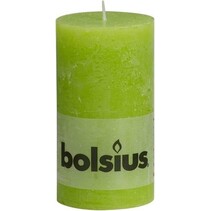 Rustik Stumpen Kerzen 130x68 mm Lemon, 6 Stück