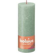Rustieke Stompkaars 190/68 Salie Groen (4 stuks)