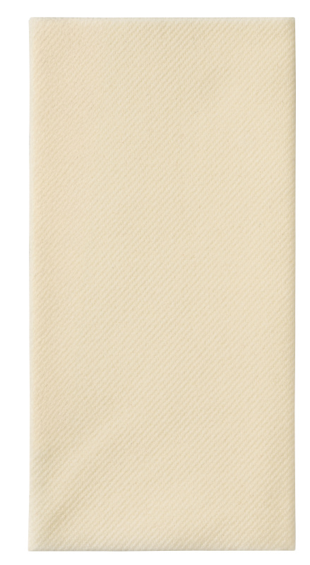 Airlaid 40 x 40 cm.  Champagne  8-vouw, 400 St.