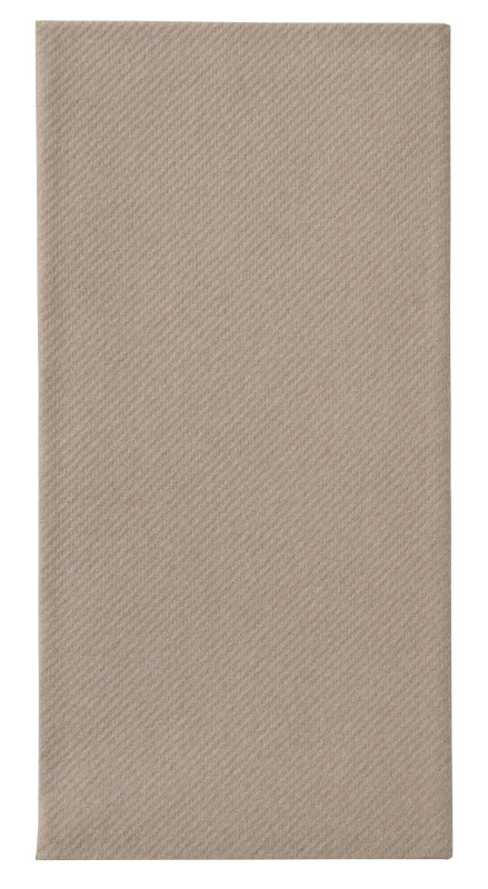 Airlaid 40 x 40 cm.  Taupe  8-vouw, 400 St.