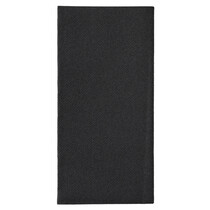 Airlaid 40 x 40 cm.  Zwart 8-vouw, 400 St.