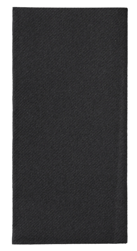 Airlaid 40 x 40 cm. Schwarz 8-Falt, 400 Stück