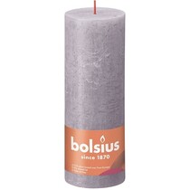 Rustieke Stompkaars 190/68 Bevroren Lavendel (4 stuks)