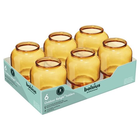 Bolsius Professional ReLight Refillhouder "Sfeer" Amber
